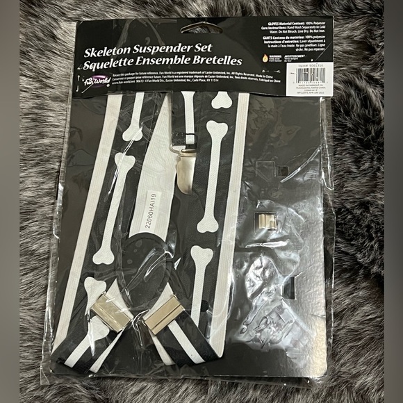 Halloween or Day of the Dead Adult Costume (Unisex)- Skeleton Suspendet Set!😍😬 - Picture 2 of 2
